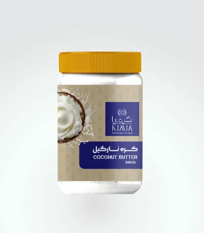 کره نارگیل تهیه شده از گوشت کامل نارگیل